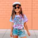 LUKYCILD Kids 100 Days of School Shirts 100 Days Celebration Tshirt Toddler Funny Letter Print Tee Top Boys Girls Outfits (Pink)