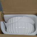 White Serving Bowls For Entertaining (7.8 inch) - Medium Sized Salad Bowls, Ceramic Serving Dishes, Large Bowl, Serving Bowl Set For Fruit Soup Pasta, Salad Serving Bowl, Big Dishes For Eating