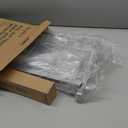 Insputer Pull Out Trash Can Under Cabinet with Soft-Close Slides, Heavy Duty Under Sink Trash Can Kit for Kitchen, Garbage Can Not Included, Requires Minimum Cabinets Opening 12" W X 18" D (Single, Silver)