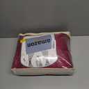 Burgundy Backdrop Curtains 6 Panels - Wrinkle-Free Polyester Photography Drapes for Baby Shower & Birthday Party - 24 X 10FT