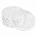 ZOMPAGO Clear Silicone Furniture Pads Cabinet Bumpers Wall Protection 8PCS