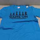 Game On Chess Pieces Funny Board Game Themed Gift Men Kids T-Shirt Size L, Blue.