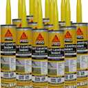 SIKA Sikaflex Self-Leveling Sealant, 12-Pack, 10.1 Oz, Gray Easy Application, Quick-Curing, Waterproof & Weather-Resistant, Ideal for Driveways, Garages, Sidewalks, and Concrete Joints