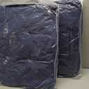 EAGLE PEAK Tufted Outdoor/Indoor High Back Patio Chair Cushions, Set of 2, 46'' x 22'', Dark Blue