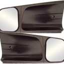 CIPA 10900 Custom Towing Mirror - Chevy/GMC/Cadillac, Pair, black