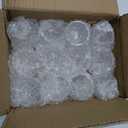 Elsjoy 24 Pack Glass Tealight Candle Holder, 2" x 1.4" Small Clear Glass Votive Candle Holders Mini Ribbed Tealight Holder for Wedding, Birthday, Festival, Table Centerpiece