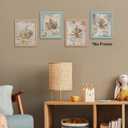 2 x TLESKE Vintage Fall Leaves Pumpkin Posters Prints Unframed 8x10 Set of 4, Autumn Rutsic Maple Oak Leaf Wall Art Prints Decor for Farmhouse Bedroom Living Room, Thanksgiving Wall Pictures (10L" x 8W")