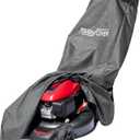 Tough Cover Waterproof Heavy-Duty Lawn Mower Cover - 600D Marine-Grade Oxford Fabric & Drawstring Strap - Black - UV, Rain & Tear-Resistant Outdoor Protection - Universal Fit for Push Mowers (Premium Edition - Black)