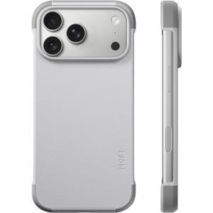 MOFT MOVAS Frame Case for iPhone 17 Pro, 0.75mm (0.03 in) Ultra-Thin, Soft-Touch Vegan Leather, TPU Corner Protection, MagSafe Compatible（Misty Cove + Cement）