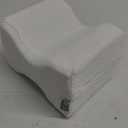 5 STARS UNITED Knee Pillow for Side Sleepers - Hip Pain Relief, Memory Foam Leg Cushion for Side Sleeping - Between Legs Pillow for Sciatica & Lower Back Pain, White (Standard)