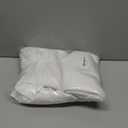 White Stall No Hook Shower Curtain with Snap in Liner,230GSM Waffle Weave Shower Curtains for Bathroom,54W x 80H