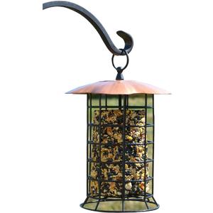 Songbird Essentials Copper Roof Suet Log Feeder