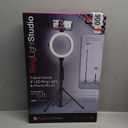 ON AIR LivePro Multi-Media Station - 8 in LED Ring Light, Dual Phone Mount, Selfie Stick with Tripod