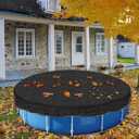 33ft Leaf Net Cover for Above Ground Pool - Winter Cover Mesh Cover with 100FT String33ft Mesh Swimming Pool Cover, Pool Safety Net Fit 24-33Ft Round Above Ground Pool, 35.6 X 35.6 Ft Square Net