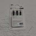 GE Pro 4Ft. 2-RCA to 3.5mm Cable, Ultra HD Playback, 3.5mm Extension Cable with 2-Male Gold-Plated Connectors, 2-Male RCA Connectors to 1-Female 3.5mm Connector, Color-Coded RCA Plugs, Silver, 34497