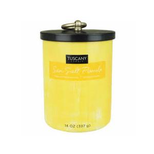 Tuscany Home Decor Collection Scented Jar Candle - Sea Salt Pomelo,