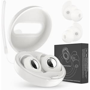 CHACHA Earplugs for Sleeping, 45dB Noise Cancelling Reduction, Soft Silicone Earplugs for Travel, Concert, Focus, Must-Have Travel Essentials for Hearing Protection, White (1 Count (Pack of 1))
