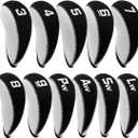 Golf Iron Covers for Golf Clubs Neoprene Golf Iron Cover Set 11pcs/10pcs Golf Iron Headcovers Golf Club Head Covers Fit All Brands
