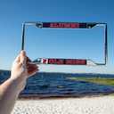 Desert Cactus University of Mississippi Rebels Ole Miss U of M Metal License Plate Frame for Front or Back of Car Officially Licensed (Alumni)