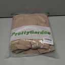 PRETTYGARDEN 2 Piece Sets for Women Summer 2025 Airport Travel Outfits Crop Tank Tops Wide Leg Pants Matching Lounge Sets (Khaki, XX-Large) 