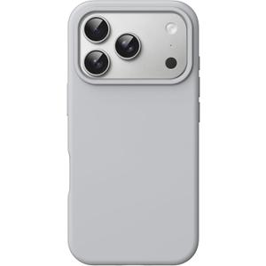 JETech Liquid Silicone Case for iPhone 17 Pro Max 6.9-Inch, Silky Soft Touch Full-Body Protection, Anti-Scratch Shockproof Phone Cover with Microfiber Lining (Grey)