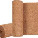 Sawysine 2 Rolls 24 x 160 Inch Coir Liner Roll Coconut Fiber Mat Natural Coconut Coir Liner Sheets Plant Potting Mat for Garden Planters Flower Window Box Basket Animal Pet Pad Reptile Carpet
