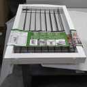 ZJSF Freestanding Foldable Dog Gate for House Extra Wide Wooden White Puppy Gate Stairs Dog Gates Doorways Tall Pet Gate 3 Panels Pet Fence