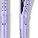 Wavytalk Airflow Styler Curling Iron, Cool Curl, 360 Cool Air Lock in Style for Lasting Curls, Reduces Damage, 2 in 1 Hair Straightener and Curler, 1.25 Inch, Anti-Scald for Short Long Hair, Purple