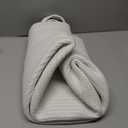 Mkono Woven Storage Basket Decorative Natural Rope Basket Wooden Bead Decoration for Blankets,Toys,Clothes,Shoes,Plant Organizer Bin with Handles Living Room Home Decor, White, 16" W  13.8"L