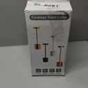 Swinerton Cordless Table Lamp Set of 4, Gold 5000mAh Rechargeable Battery Operated Lamps, Wireless 3 Color Dimmable Touch Lamp Table Light for Restaurant Dining Patio Outdoor, Home Decor