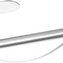 Paper Towel Holder, Easy Tear Wall Mount Under Cabinet with Damping Function, Stainless Steel Paper Roll Holder Adhesive or Screw for Bathroom (Silver)