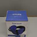 Travel Pillows for Airplanes, Airplane Pillow for Long Flight, Airplane Head Strap with Eye Mask for Sleep, Travel Neck Pillow for Car Road Trip, 360° Support Headrest, Stop Bobblehead, Black