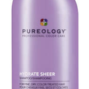 Pureology Hydrate Sheer Shampoo  Lightweight, Moisturizing Shampoo For Fine, Dry, Color Treated Hair, SulfateFree & Vegan