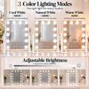 Hollywood Makeup Mirror, 12 LED Bulbs, 3 Colors Modes