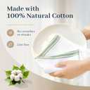 Homaxy 100% Ring Spun Cotton Kitchen Towels 6 Pack, Grass Green Stripe, 15" X 25" - 6 Pack