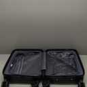 Lekesky 16 Inch Underseat Carry On Luggage Airline Approved, Small Hard Shell Suitcase with TSA Lock Spinner Wheels, Lightweight Personal Item Carry-On for Travel, Black