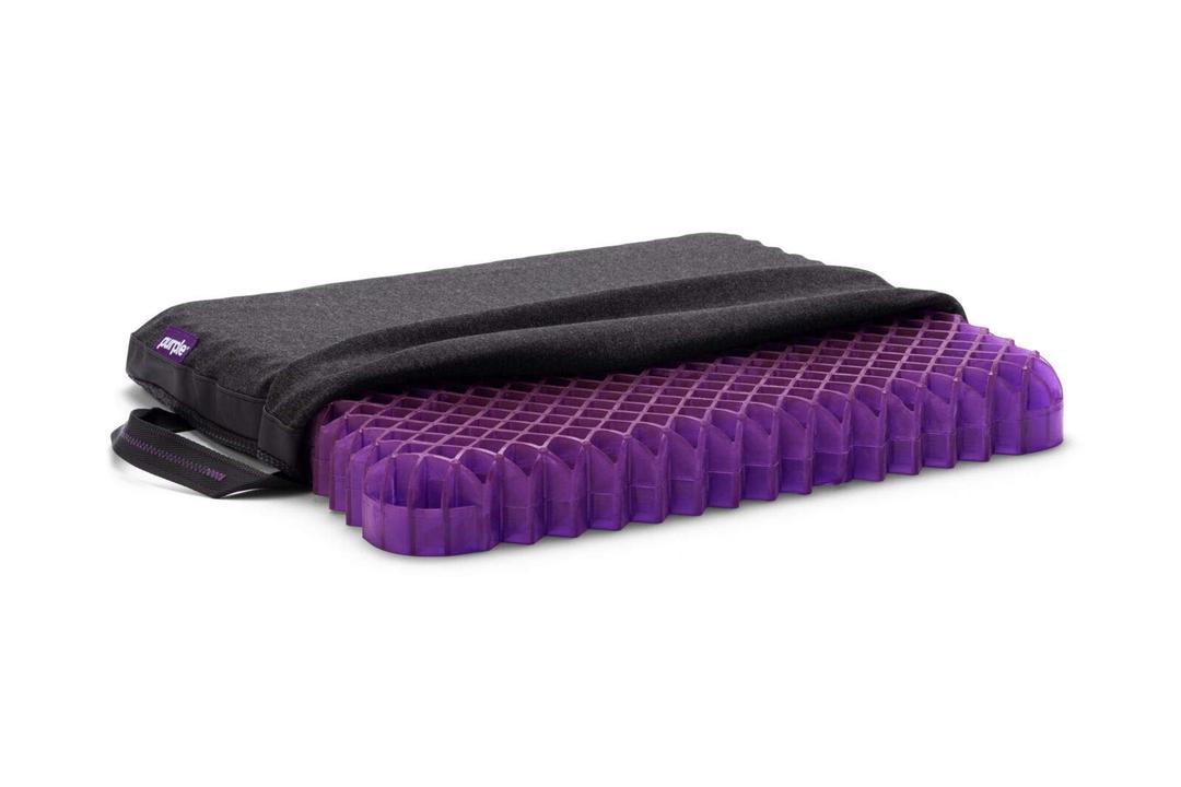 Purple Royal Seat Cushion, Portable 2 Inch Gel Seat Cushion, GelFlex Grid