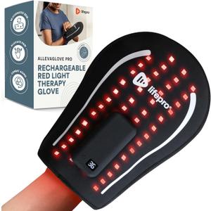 LifePro Red Light Therapy for Hands, Feet & Ankles Cordless Glove & Foot Wrap with Dual Wavelengths (660nm & 850nm) Infrared Foot Therapy, Auto Shut-Off Timer for Wellness, Relaxation & Comfort