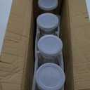 Set of 4 Square Glass Carafe with Lid, 1 Liter Clear Glass Pitcher, Beverage Serveware Carafe for Mimosa Bar, Brunch, Cold Water, Juice, Milk, Iced Tea, Lemonade