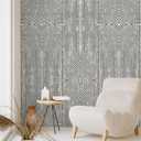 Neutral Peel and Stick Wallpaper Boho Removable Abstract Modern Contact Paper for Classroom Self Adhesive Wall Paper Peel and Stick Modern Bedroom Cabinet(Dark Brown,9.8 ft X 15.75 in)