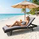 Outdoor Chaise Lounge Chair Cushion 76 x 22.8 x 2.4 Inches Waterproof Replacement Cushions for Outdoor Patio Furniture Pool Lounge