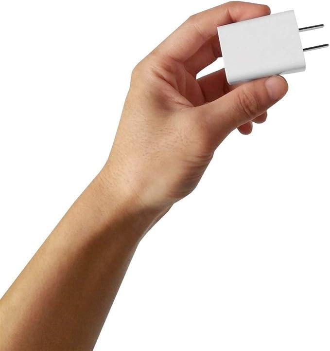 USB Wall Charger USB Wall Plug 5V 2A AC Power Adapter Compatible with iPhone,Pad,Samsung,Tablet,Kindle and More (White)