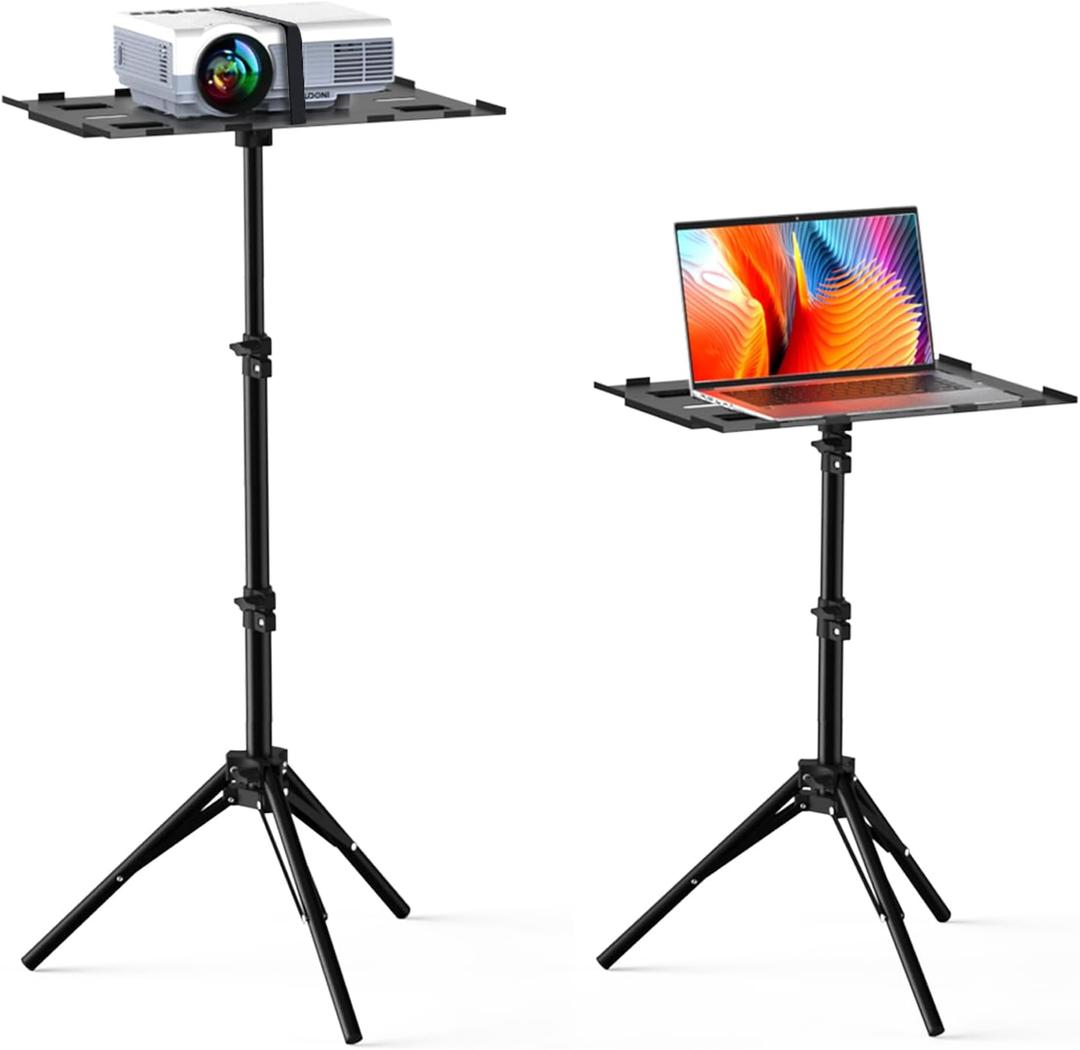 FUDONI Projector Stand Tripod from 14.5'' to 39.4'', Laptop Tripod Stand Height Adjustable for Home Cinema, Office FUDONI Projector Stand Tripod from 14.5'' to 39.4'', Laptop Tripod Stand Height Adjustable for Home Cinema, Office