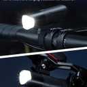 Super Bright Bike Lights for Night Riding, Compatible with Garmin/GoPro Mount, 1200Lumen Bike Headlight, Waterproof Rechargeable Bicycle Light Taillight, Bicycle Light Front Back for Commuter Cyclists