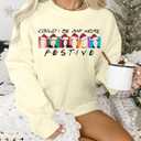 Christmas Sweatshirt Women Out Here Looking Like A Snack Shirt Farm Christmas Tree Pullover Casual Xmas Holiday Top (M)