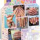 Craft-tastic  Nail Art  Over 3,000 Nail Stickers  Dinosaurs, Flowers, Butterflies, Geometric, Moon, Stars  for Ages 8+