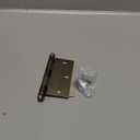 Nostalgic Warehouse Steeple Tip Residential Door Hinge with Square Corners (3.5" x 3.5" - Square, Antique Brass)