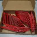 Remerry 50 Pcs Table Numbers 1-50 Acrylic Double Sided Number Cards for Restaurant Acrylic Tent Table Holders Tent Cards Wedding 2.36 x 6.3 Inch(Red)