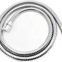 Socila Professional Stainless Steel Shampoo Bowl Hose - 1/2" Thread Sprayer Head to 1/4" Thread Water Pipe for Barber Shop & Salon Sink Replacement Part for Faucet and Sprayer