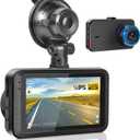 Dash Camera for Car - 3 Inch 1080P IPS Touchscreen Car Camera - G-Sensor/Loop Recording / 24H Parking Monitor / 150 Wide Angle/Night Vision/Exposure Compensation/Support TF Card